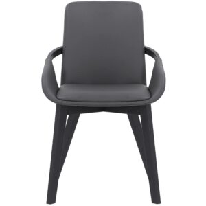 Armen Living Greisen Modern Wood Dining Room Chair, Grey/Charcoal
