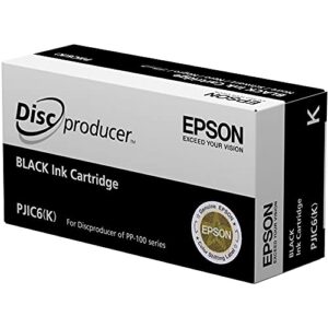 pjic6-c13s020452 black ink cartridge (1-pack) for discproducer pp-100 in retail packaging