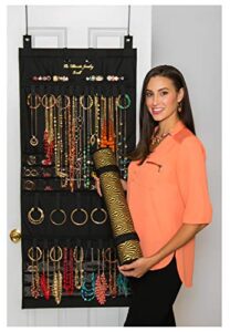 donna walsh - the ultimate jewelry scroll - hanging jewelry storage organizer