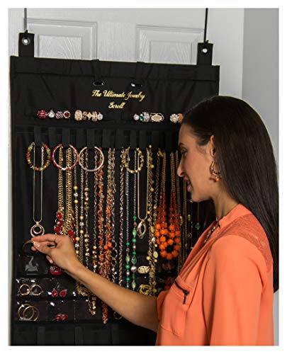 Donna Walsh - The Ultimate Jewelry Scroll - Hanging Jewelry Storage Organizer