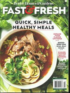 fast & fresh magazine, quick, simple healthy meals special issue, 2020
