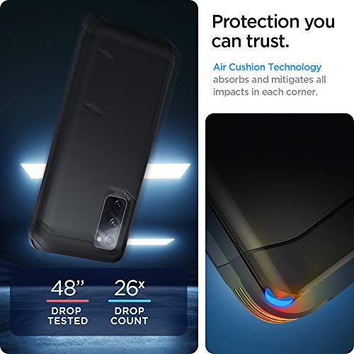 Spigen Tough Armor [Extreme Protection Tech] Designed for Samsung Galaxy S20 FE 5G Case (2020) - Black