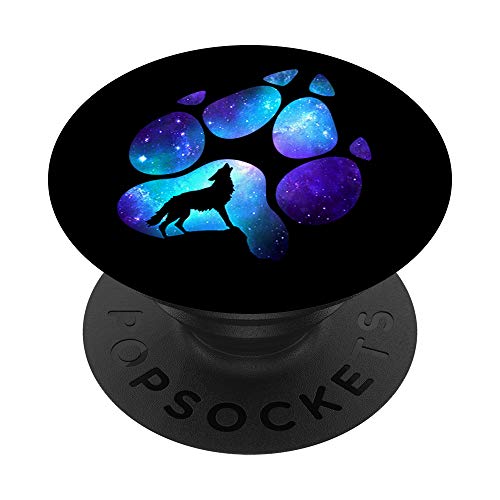 Wolf Paw Print Wolves Animal PopSockets PopGrip: Swappable Grip for Phones & Tablets