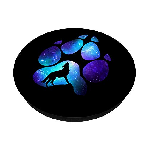 Wolf Paw Print Wolves Animal PopSockets PopGrip: Swappable Grip for Phones & Tablets