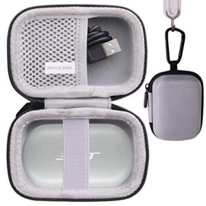 waiyu hard storage case for bose quietcomfort/bose sport earbuds, case (gray)