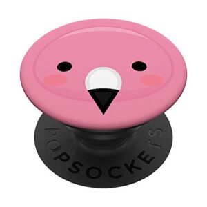 anime eyes kawaii animal pink flamingo cell phone case gift popsockets grip and stand for phones and tablets