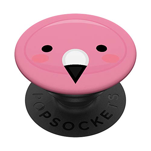 Anime Eyes Kawaii Animal Pink Flamingo Cell Phone Case Gift PopSockets Grip and Stand for Phones and Tablets