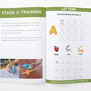 Bright Autism Trace and Learn to Write Workbook, Trace line, Shapes, Numbers and Letters workbook for Kids, Preschool Workbook, Pre-Writing, Pre-Reading