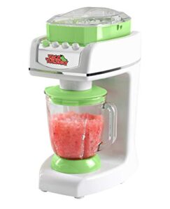 taco tuesday 56-oz. margarita & slush maker, shave, blend, and shave-blend settings, water drip reservoir and cord storage included, white/lime green