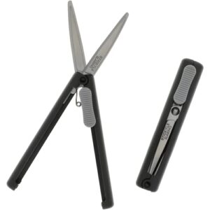 sun-star stationery stickyle scissors (compact) slarino black s3720004