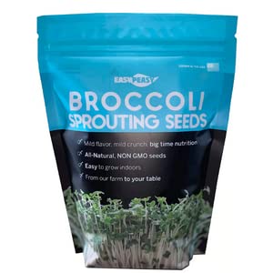 broccoli sprouting seeds | grown in usa | non gmo | from our farm to your table (1 pound)