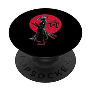 samurai sunset japanese warrior sword manga anime nippon popsockets grip and stand for phones and tablets