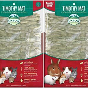 Oxbow Animal Health 2 Pack of Timothy Hay Mats, Large, for Small Pets