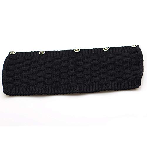 Headphone Headband Cover Comfortable Replacement Headphone Protector Headband Cushions Pad Knitted Protector Sleeve, Black