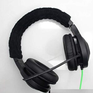 Headphone Headband Cover Comfortable Replacement Headphone Protector Headband Cushions Pad Knitted Protector Sleeve, Black