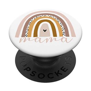 rainbow mama gifts mothers day new mom life miracle baby popsockets popgrip: swappable grip for phones & tablets
