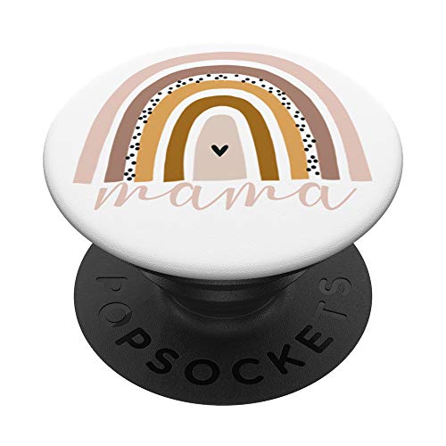 Rainbow Mama Gifts Mothers Day New Mom Life Miracle Baby PopSockets PopGrip: Swappable Grip for Phones & Tablets