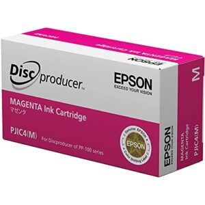 pjic4-c13s020450 magenta ink cartridge (1-pack) for discproducer pp-100 in retail packaging