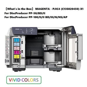 PJIC4-C13S020450 Magenta Ink Cartridge (1-Pack) for DiscProducer PP-100 in Retail Packaging