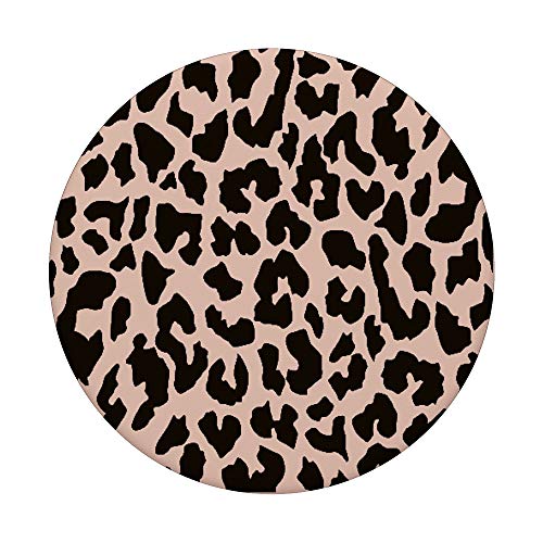 Blush Pink Leopard Cheetah Print Animal Women Girls Cute PopSockets PopGrip: Swappable Grip for Phones & Tablets