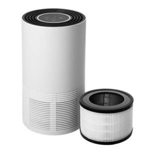 Compass Home Air Purifier - H13 HEPA Filter 3-Stage Air Filtration for Allergies, Pollen, Dust, Odors, Smoke, Pet Dander, Bacteria with Sleep Mode and Room Auto Air Sensor Air Purifier