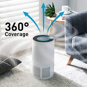 Compass Home Air Purifier - H13 HEPA Filter 3-Stage Air Filtration for Allergies, Pollen, Dust, Odors, Smoke, Pet Dander, Bacteria with Sleep Mode and Room Auto Air Sensor Air Purifier