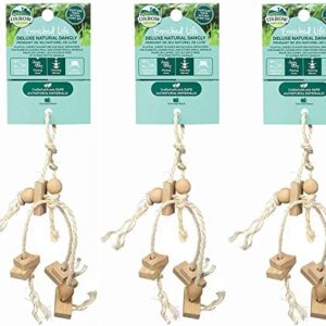 Oxbow Animal Health 3 Pack of Enriched Life Deluxe Natural Dangly Small Pet Chew Toys