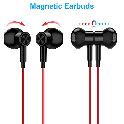 TITACUTE 3.5mm Earbuds Noise Canceling Headphone with Microphone Magnetic in-Ear Wired Stereo 3.5mm Jack Earphone for Moto G Power Play Pure Google Pixel 4a 3a 5a Samsung S10 S9 A14 A13 A12 A03s Core