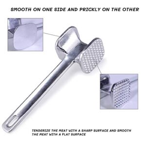 Meat Tenderizer Tool,Heavy Duty Meat Mallet,Meat Hammer,Stainless Steel Meat Pounder One Size