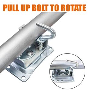 ROAD DAWG Boat Trailer Jack with Dual Wheel, 3/4 Ton (1,500 lb) Capacity, Heavy Duty Swing-Back Bolt-On Trailer Jack,ATR39002MB