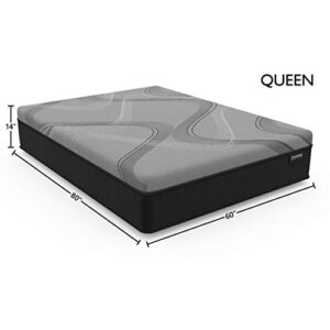 Zeta Ice Ultra-Cool Graphite Infusion Mattress 14-inch Foam, Queen, Medium