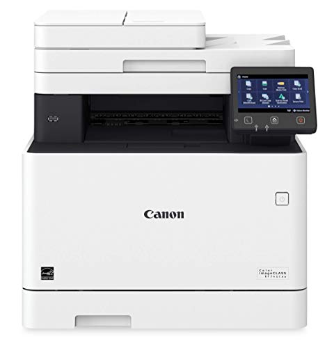 Color imageCLASS MF741Cdw - Multifunction, Wireless, Mobile-Ready, Duplex Laser Printer with 3 Year Warranty & ® 055 Cyan Toner Cartridge, 3015C001