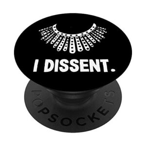 i dissent collar rbg ruth bader ginsburg gift for women popsockets popgrip: swappable grip for phones & tablets