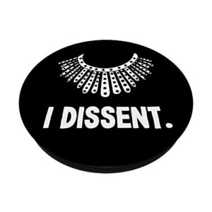I Dissent Collar RBG Ruth Bader Ginsburg Gift for Women PopSockets PopGrip: Swappable Grip for Phones & Tablets