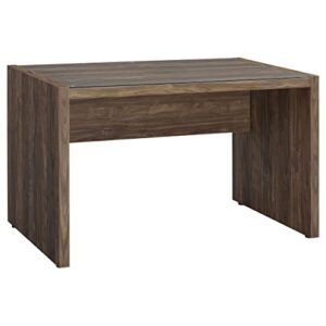 coaster furniture luetta 48-inch rectangular aged walnut writing desk 805621