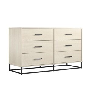 Novogratz Kelly 6 Drawer, Ivory Oak Dresser