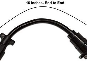 7-Way RV-Standard 1 Ft (16") Trailer Wire Extension- Male to Female