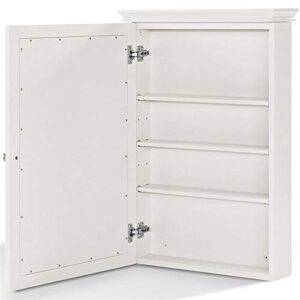 Pemberly Row Mirror Medicine Cabinet in White