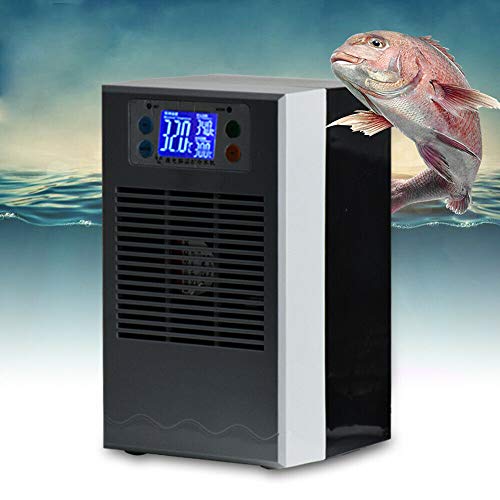 DYRABREST Fish Tank Chiller 100W 35L Water Chiller Fish Shrimp Tank Cooler Heating Cooling Summer 1-3l/min Circulating Water Pump Flow for Aquarium and Home Use