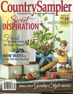 country sampler, magazine, sweet inspiration may, 2020 vol.37 issue no.3