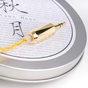 Moondrop Autumn Moon 24AWG 22Core 6N Gold-Plated OCC Copper 2pin 0.78mm Earphone Upgrade Cable (4.4mm)