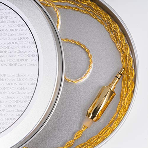 Moondrop Autumn Moon 24AWG 22Core 6N Gold-Plated OCC Copper 2pin 0.78mm Earphone Upgrade Cable (4.4mm)