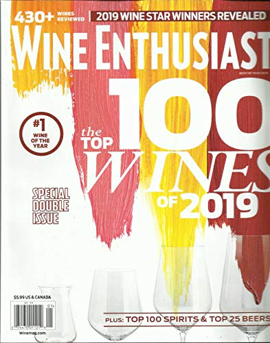 WINE ENTHUSIAST MAGAZINE, THE TOP 100 WINES OF 2019 BEST OF YEAR, 2019