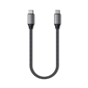 satechi usb-c to usb-c charging cable – 10 inches/ 25 cm – compatible with 2022 macbook pro/air m2, 2021 macbook pro 14-inch, 16-inch (m1 pro & max), 2022 ipad air m1, 2021 ipad pro m1