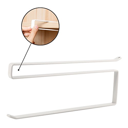 Kitchen Paper Hanger,Under Cabinet Paper Roll Towel Hanging Holder Rack Stainless Metal Kitchen Storage Organizer