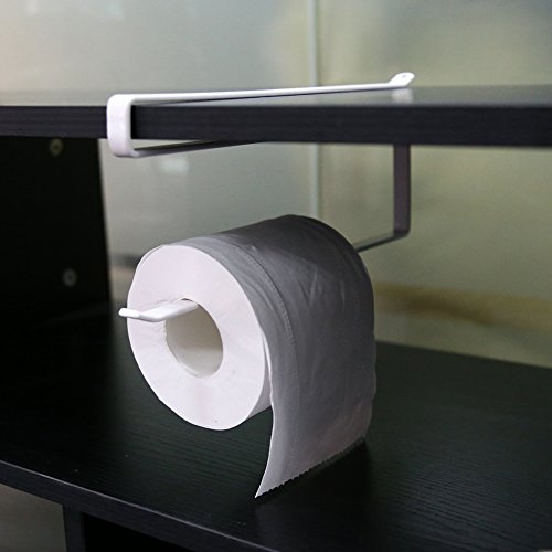 Kitchen Paper Hanger,Under Cabinet Paper Roll Towel Hanging Holder Rack Stainless Metal Kitchen Storage Organizer