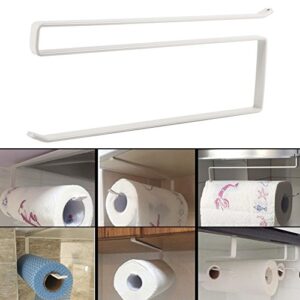 Kitchen Paper Hanger,Under Cabinet Paper Roll Towel Hanging Holder Rack Stainless Metal Kitchen Storage Organizer