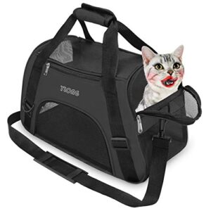 YLONG Cat Carrier Airline Approved Pet Carrier,Soft-Sided Pet Travel Carrier for Cats Dogs Puppy Comfort Portable Foldable Pet Bag,Airline Approved