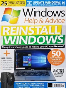 windows help & advice magazine, issue 148 may 2018 reinstall windows^