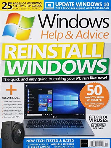 WINDOWS HELP & ADVICE MAGAZINE, ISSUE 148 MAY 2018 REINSTALL WINDOWS^